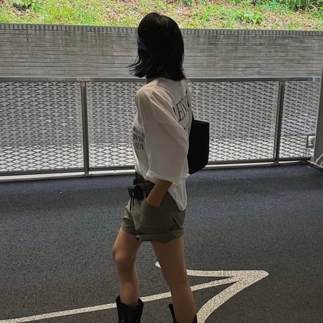 Back logo Pocket tee shirt/2カラー