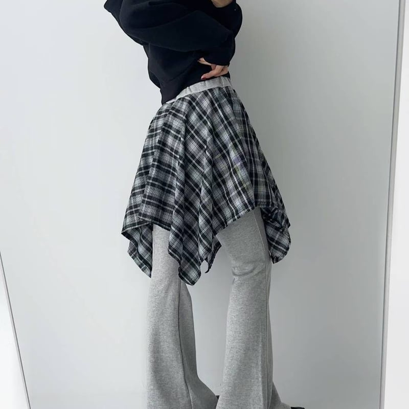 さく acka shirt docking sweat グレー shirt docking sweat – Acka