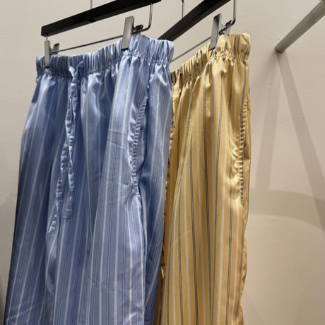 【即納販売】0110 stripe cotton pants/イエローのみ