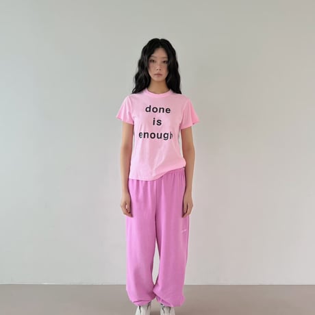 【即納販売】0701 pigment logo tee/ピンクのみ