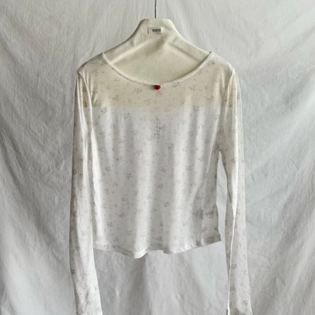 Mini Flower see-through tee/2カラー