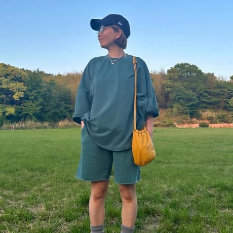 0116 pigment  over light半袖sweat/10カラー