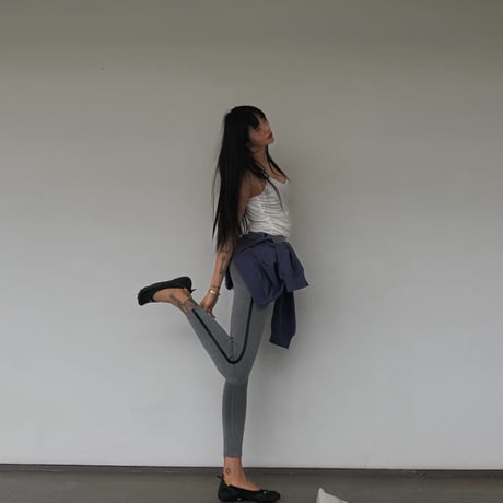 【即納】0696 sporty＆rich line leggings/2カラー2サイズ