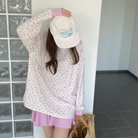 0826 小花柄 cute long sleeve/3カラー