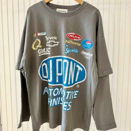 0382 vintage print docking sleeve/2カラー