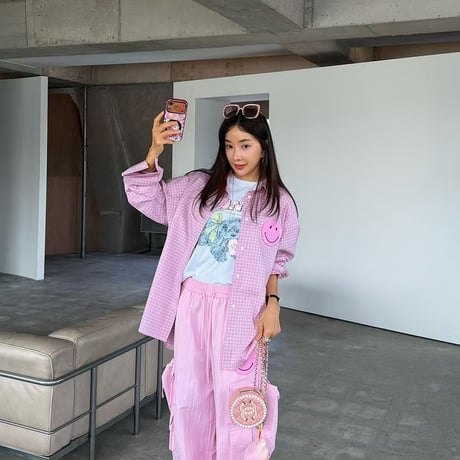 【即納販売】0756 ニコちゃん summer nylon  pants/4カラー
