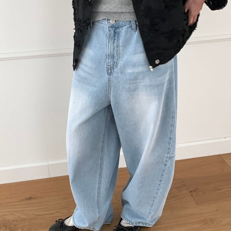 【即納販売】0642 wash curve denim/2カラー