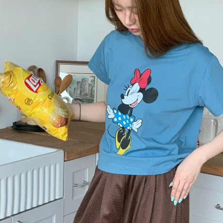 minie Double-sided printing tee/3カラー