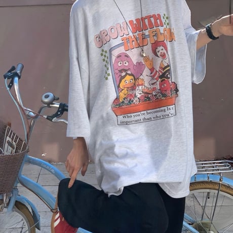 【即納販売】0703 NEW マクドナルドFlowerライトtシャツ/メランジのみ