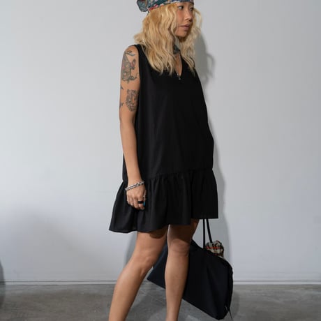 0858 back ribbon one-piece/4カラー