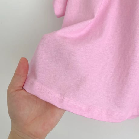 即納　0804 colorfu pigment フレアtee/ピンク