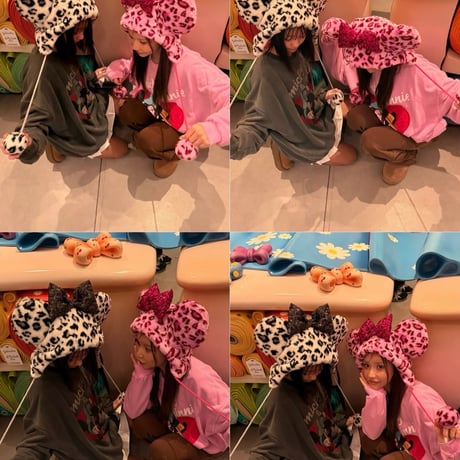 0408 pigment heart mickey &ミニー sweat/2カラー❤︎カナさん着用❤︎