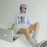 0766 damage garlic box pigment tee/5カラー