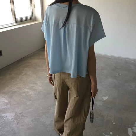 即納　0804 colorfu pigment フレアtee/ピンク