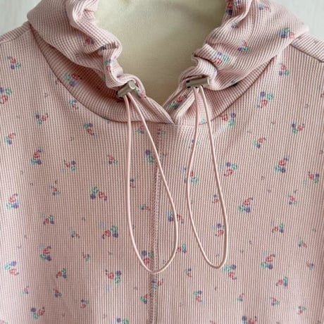 0868 NEW eee 小花柄  hoodie/2カラー