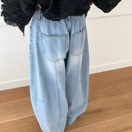 【即納販売】0642 wash curve denim/2カラー