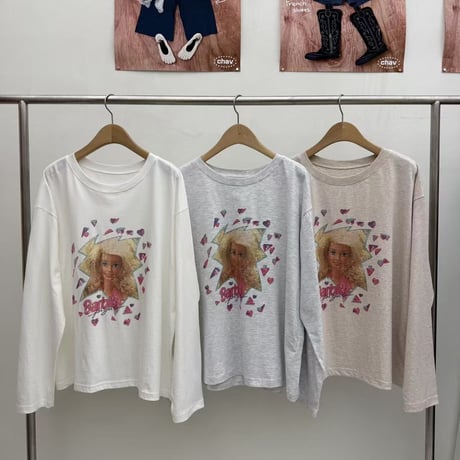 Fw/* Pink Crush Barbie BIG ロンTEE/3カラー