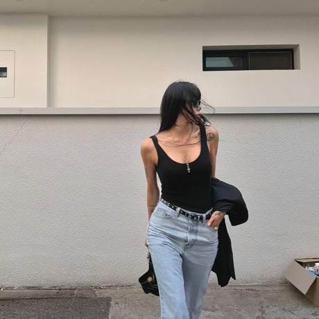 0700 sporty＆rich CUP付きtank top/2カラー