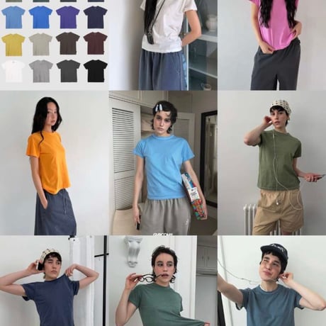 0809 pigment Short sleeves/20カラー