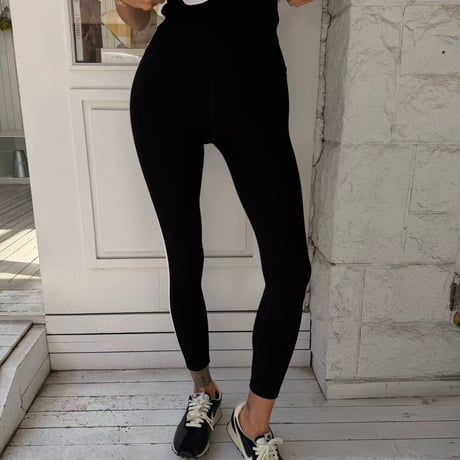 【即納】0696 sporty＆rich line leggings/2カラー2サイズ