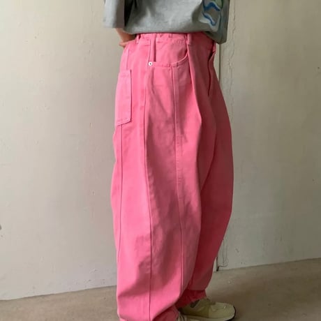 【即納販売】pigmentカーブcolor pants/4カラー
