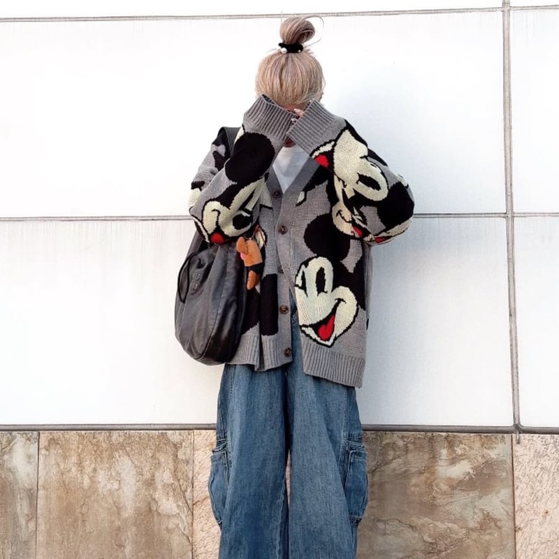 0378 【即納】♥️数量限定♥️mickey over cardigan/4カラー❤︎まいさ