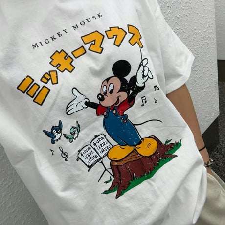 0094 S/S pigment mickey t-shirt/2カラー