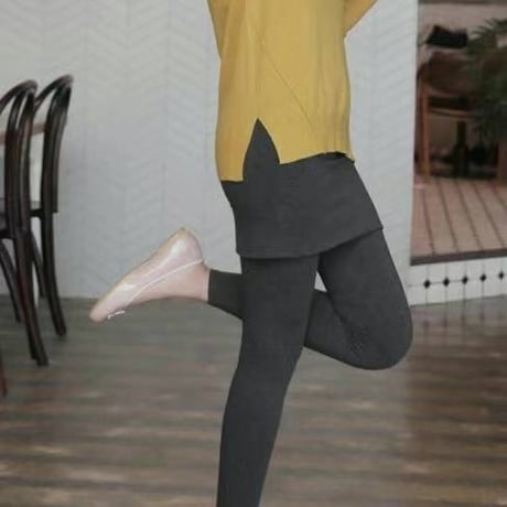 【即納販売】00395 skirt付きleggings/3カラー:2サイズ展開