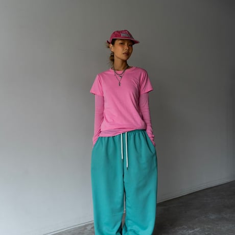 【即納販売】0669 color layered tee【半袖】/ブラックのみ