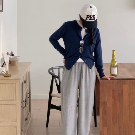 【即納販売】0764 パイル Jogger pants/ベビーピンク.バターイエロー