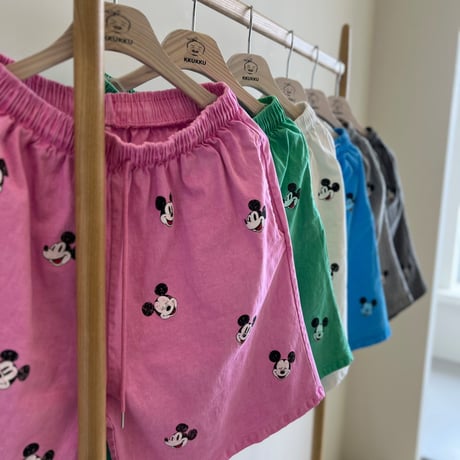 0732 Mickey short pants/6カラー