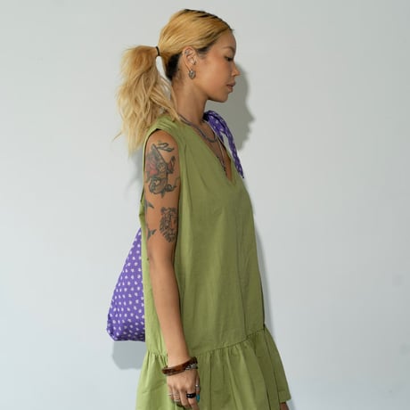 0858 back ribbon one-piece/4カラー