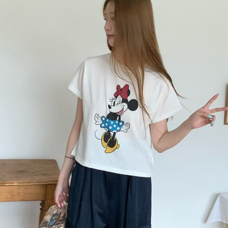minie Double-sided printing tee/3カラー