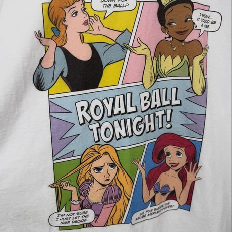 0698 American comic Princess tee/2カラー