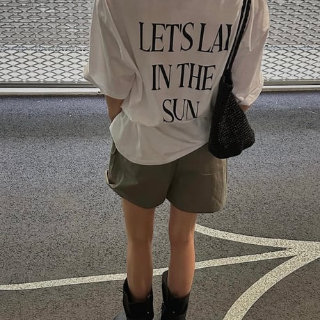Back logo Pocket tee shirt/2カラー