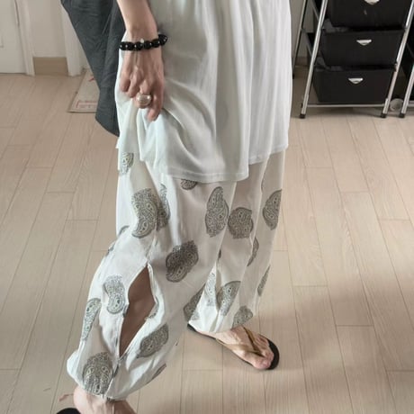 0864 eee Paisley pants/2カラー