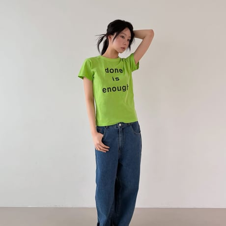 【即納販売】0701 pigment logo tee/ピンクのみ