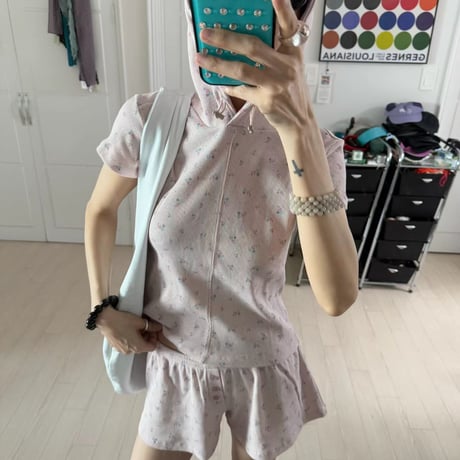 0867 NEW eee 小花柄 short pants/2カラー