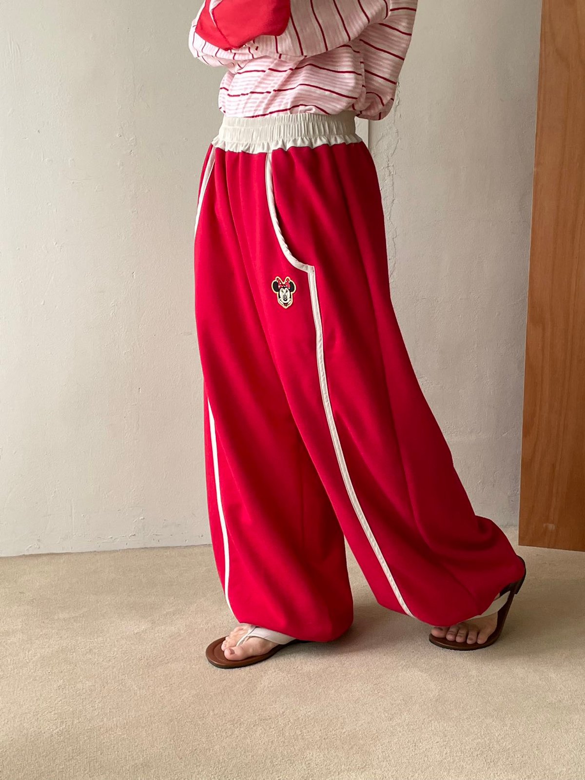 即納販売】0673 point ミニーline pants/レッドのみ | riru select