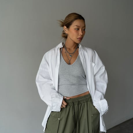 【即納販売】0614 damage over shirt/3カラー⭐︎なおみさん着用⭐︎