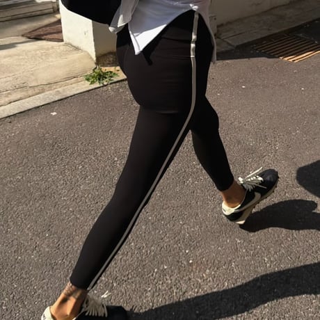 【即納】0696 sporty＆rich line leggings/2カラー2サイズ