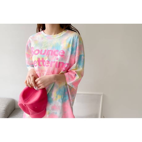 即納販売　0740 タイダイ neon tee/2カラー