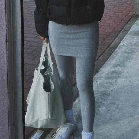 【即納販売】00395 skirt付きleggings/3カラー:2サイズ展開
