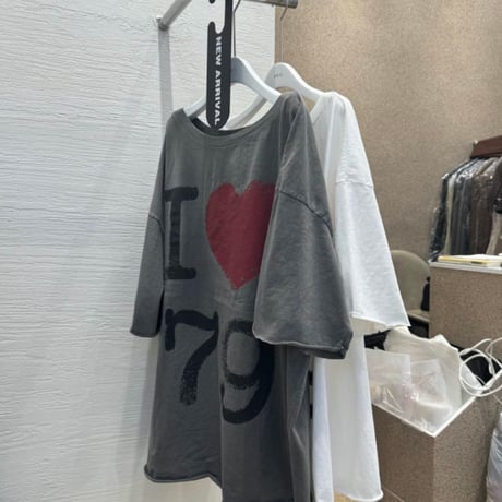0682 LOVE❤️79 BIG tee shirt/ 2カラー