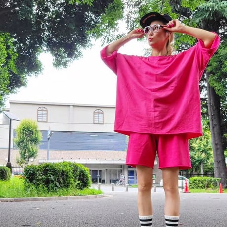 0116 pigment  over light半袖sweat/10カラー