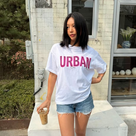 数量限定　0728 ぷくぷく urban logo tee/ホワイトのみ