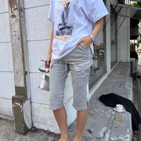 cargo half tight ストレッチpants/2カラー