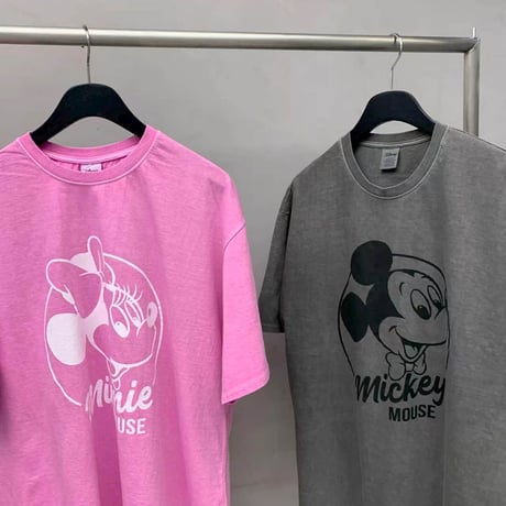 0745 NEW pigment mickey tee/2カラー