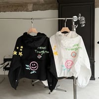 0743 Smile Back print summer jacket/2カラー