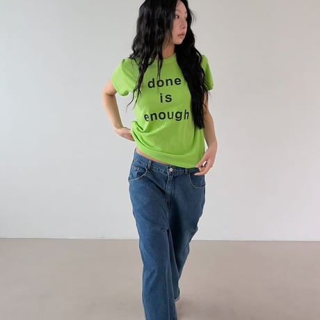 【即納販売】0701 pigment logo tee/ピンクのみ